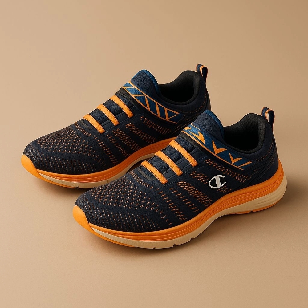 Champion Black/Orange Sneakers - Picture 6 of 6